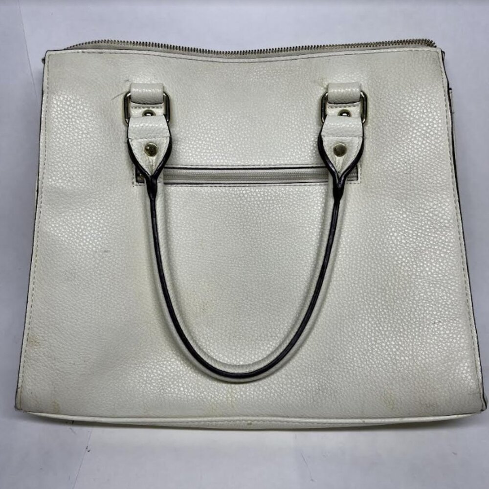 Charming Charlie Shoulder Bag with Lock | Beige and Tan - Picture 2 of 5